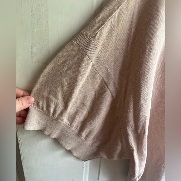 All Saints Women's Sweater in Light Pink and Cream - Picture 2 of 6